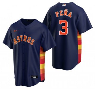 Houston Astros #3 Jeremy Peña Navy Cool Base Stitched Jersey