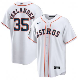 Houston Astros #35 Justin Verlander White 2022 World Series Home Stitched Baseball