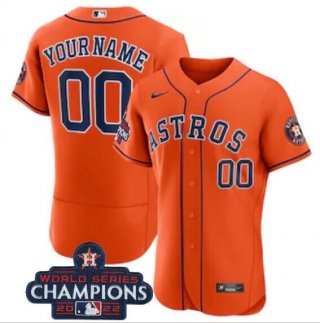 Houston Astros Active Player Custom Orange 2022 World Series Champions Flex