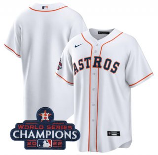 Houston Astros Blank White 2022 World Series Champions Home Stitched