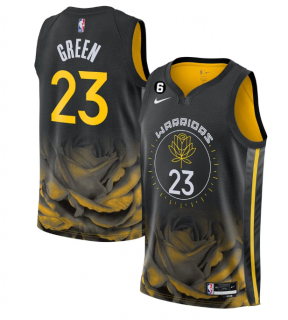 Men's Golden State Warriors #23 Draymond Green 2022 2023 Black City Edition Stitched