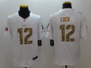 Indianapolis Colts #12 luck white salute to service limited jersey