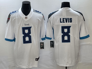 Tennessee Titans #8 Will Levis White Vapor Untouchable Stitched Jersey