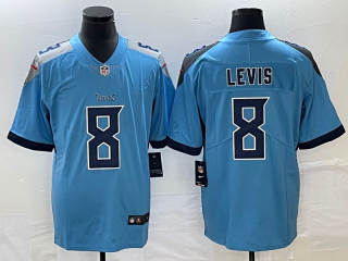 Tennessee Titans #8 Will Levis Blue Vapor Untouchable Stitched Jersey