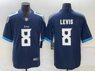 Tennessee Titans #8 Will Levis Navy Vapor Untouchable Stitched Jersey