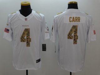 Las Vegas Raiders #4 white salute to service limited jersey