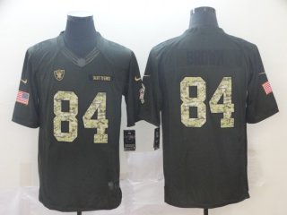 Las Vegas Raiders #84 black salute to service limited jersey