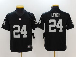 Las Vegas Raiders #24 lynch black youth jersey