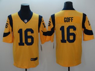 Los Angeles Rams #16 yellow vapor limited jersey
