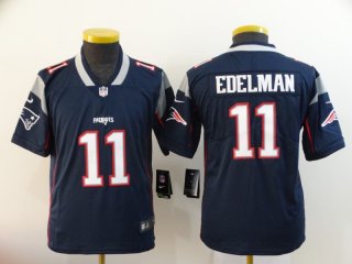 New England Patriots #11 youth navy vapor jersey