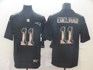 New England Patriots #11 black fashion jersey