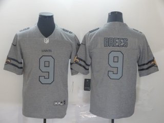 New Orleans Saints #9 brees gray limited jersey