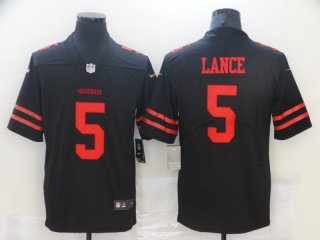 San Francisco 49ers #5 lance black vapor limited jersey