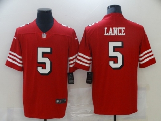 San Francisco 49ers #5 lance red vapor limited jersey