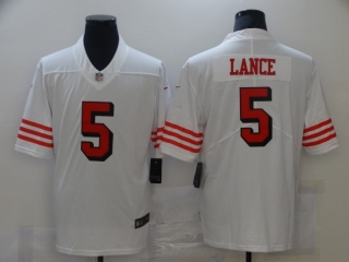 San Francisco 49ers #5 lance white vapor limited jersey