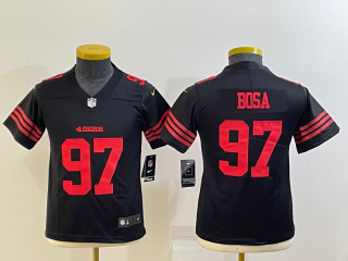San Francisco 49ers#97 black youth jersey