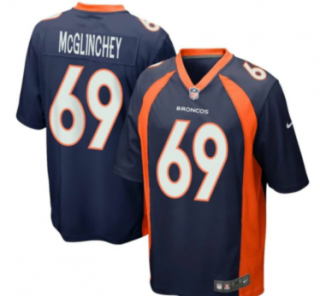 Denver Broncos#69 Mcglinchey blue jersey