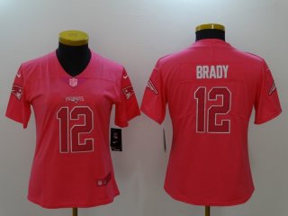 Tamp Bay Buccaneers #12 pink women jersey
