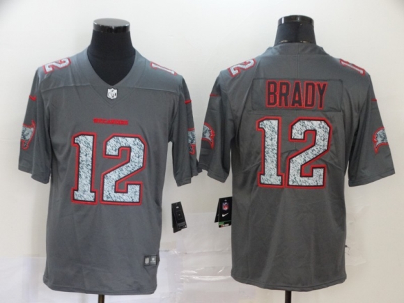 Tamp Bay Buccaneers #12 gray fashion jersey