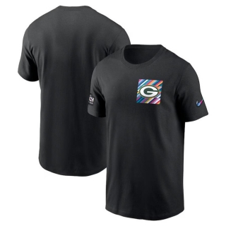 Green Bay Packers Black 2023 Crucial Catch Sideline Tri-Blend T-Shirt