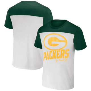 Green Bay Packers Cream Green X Darius Rucker Collection Colorblocked T-Shirt