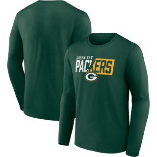 Green Bay Packers Green One Two Long Sleeve T-Shirt