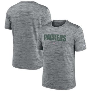 Green Bay Packers Grey Velocity Performance T-Shirt