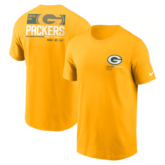Green Bay Packers Yellow Team Incline T-Shirt