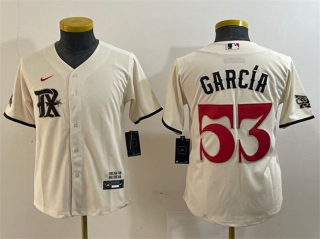 Women's Texas Rangers #53 Adolis García Cream 2023 City Connect Stitched Baseball