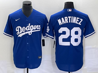 Los Angeles Dodgers #28 J.D. Martinez Blue Cool Base Stitched Baseball Jersey