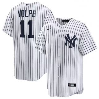 New York Yankees #11 Brett Gardner White Cool Base Stitched Baseball Jersey