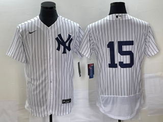 New York Yankees #15 Thurman Munson White Flex Base Stitched Baseball Jersey