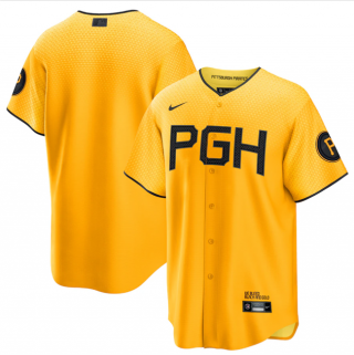 Pittsburgh Pirates Blank Gold 2023 City Connect Stitched Jersey