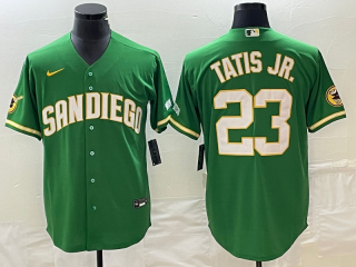San Diego Padres #23 Fernando Tatis Jr. Green Cool Base Stitched Baseball Jersey