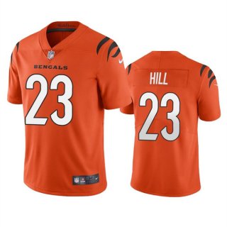 Cincinnati Bengals #23 Daxton Hill Orange Vapor Untouchable Limited Stitched
