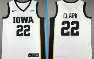 Caitlin Clark University Hawkeye#22 Iowa White men jersey