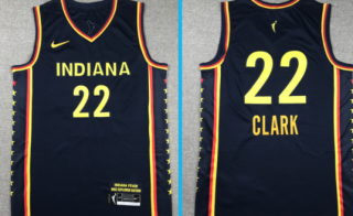 Indiana Fever #22 Caitlin Clark Navy 2024 Explorer Edition Stitched Jersey