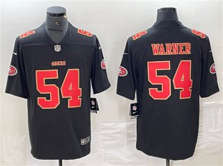 San Francisco 49ers #54 Fred Warner Black Vapor Untouchable Limited Football