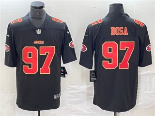 San Francisco 49ers #97 Nick Bosa Black Vapor Untouchable Limited Football