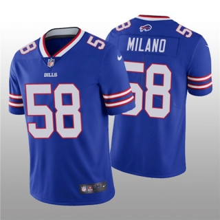Buffalo Bills #58 Matt Milano 2022 Royal Vapor Untouchable Limited Stitched