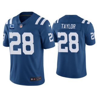 Indianapolis Colts 2022 #28 Jonathan Taylor Royal With 1-Star C Patch Vapor