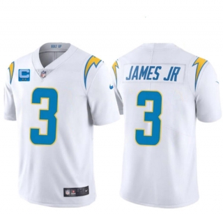 Los Angeles Chargers 2022 #3 Derwin James Jr. White With 2-Star C Patch Vapor
