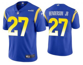 Los Angeles Rams #27 Darrell Henderson Jr. Royal Vapor Untouchable Stitched