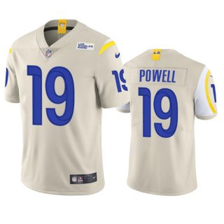 Los Angeles Rams #19 Brandon Powell Cream Vapor Untouchable Limited Stitched