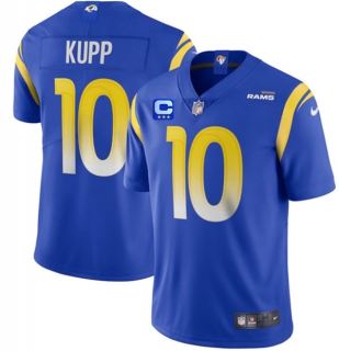 Los Angeles Rams #10 Cooper Kupp 2022 Royal With 3-Star C Patch Vapor Limited