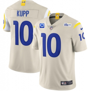 Los Angeles Rams 2022 #10 Cooper Kupp Bone White With 3-Star C Patch Vapor