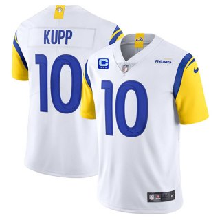 Los Angeles Rams 2022 #10 Cooper Kupp White With 3-Star C Patch Vapor Untouchable