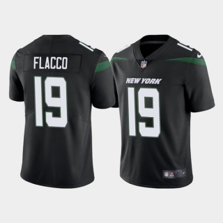 New York Jets #19 Joe Flacco Black Vapor Limited Stitched Game Jersey