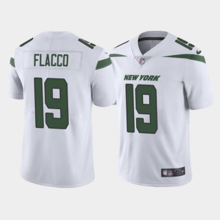 New York Jets #19 Joe Flacco White Vapor Limited Stitched Game Jersey