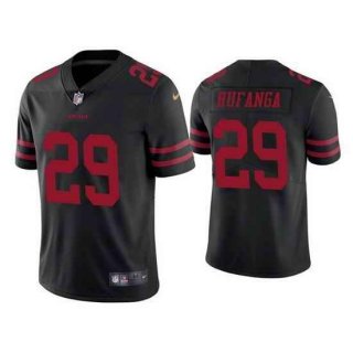 San Francisco 49ers #29 Talanoa Hufanga Black Vapor Untouchable Stitched Football